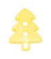 Preview: Kids button as a Christmas tree in light yellow 17 mm 0,67 inch